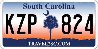 SC license plate KZP824
