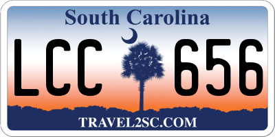 SC license plate LCC656