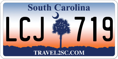 SC license plate LCJ719