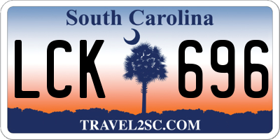 SC license plate LCK696
