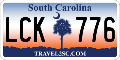 SC license plate LCK776