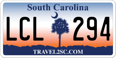 SC license plate LCL294