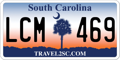 SC license plate LCM469