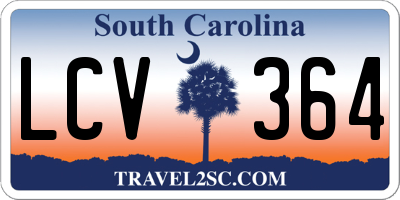 SC license plate LCV364