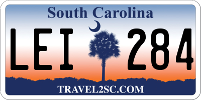 SC license plate LEI284