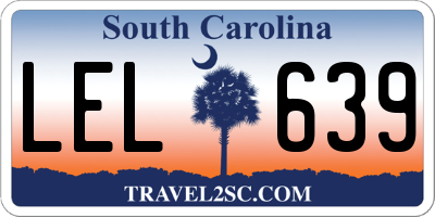 SC license plate LEL639