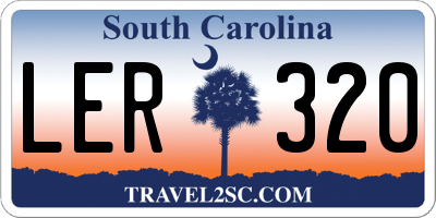 SC license plate LER320
