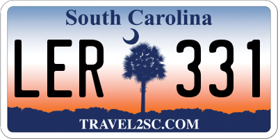 SC license plate LER331