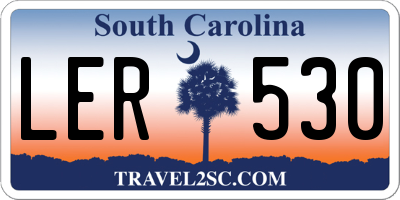 SC license plate LER530