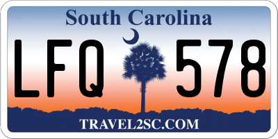 SC license plate LFQ578