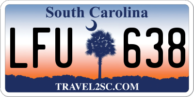 SC license plate LFU638