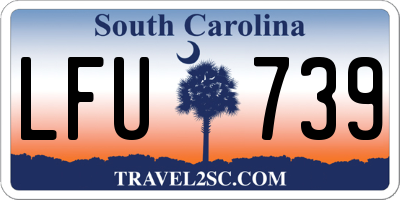 SC license plate LFU739