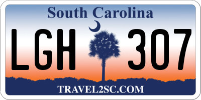SC license plate LGH307