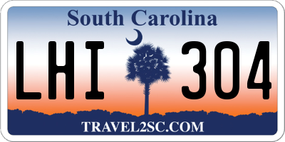 SC license plate LHI304
