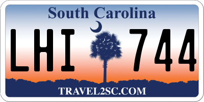 SC license plate LHI744