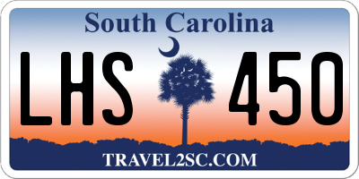 SC license plate LHS450
