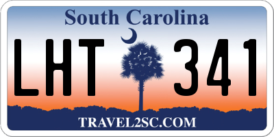 SC license plate LHT341