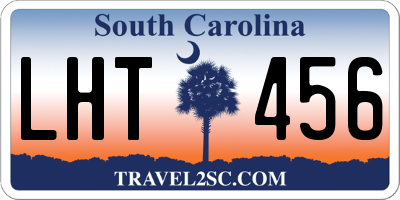 SC license plate LHT456