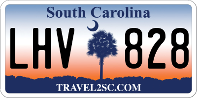 SC license plate LHV828