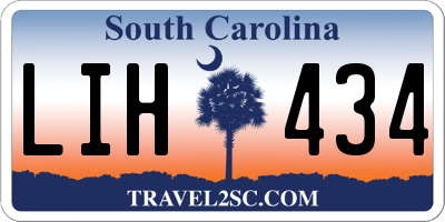 SC license plate LIH434
