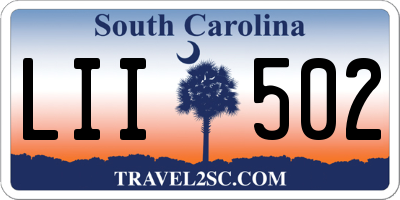 SC license plate LII502