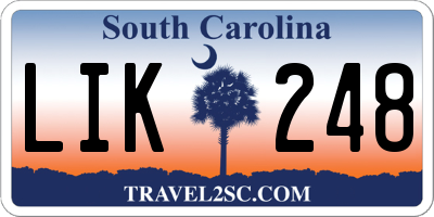 SC license plate LIK248
