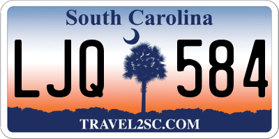 SC license plate LJQ584