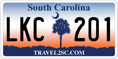 SC license plate LKC201