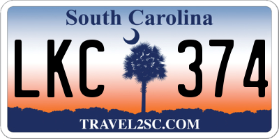 SC license plate LKC374