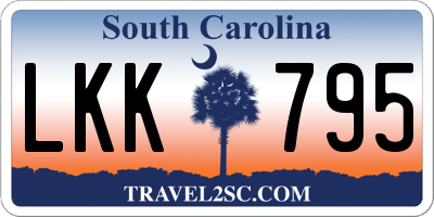 SC license plate LKK795