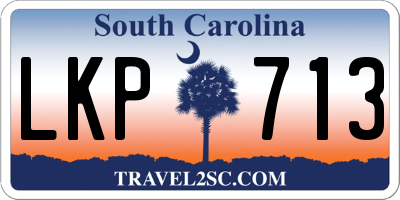 SC license plate LKP713
