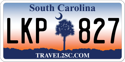 SC license plate LKP827