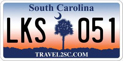 SC license plate LKS051