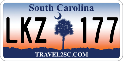 SC license plate LKZ177
