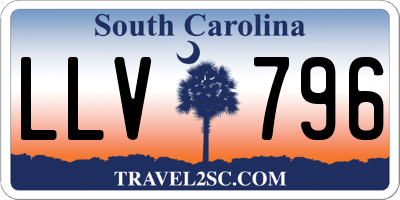 SC license plate LLV796
