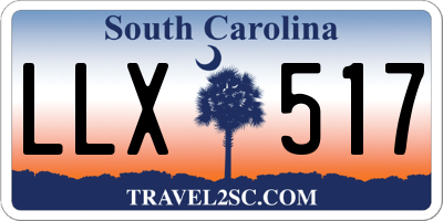 SC license plate LLX517