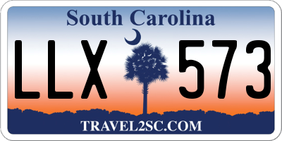SC license plate LLX573