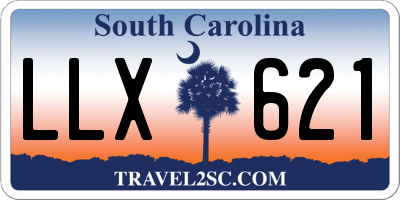 SC license plate LLX621