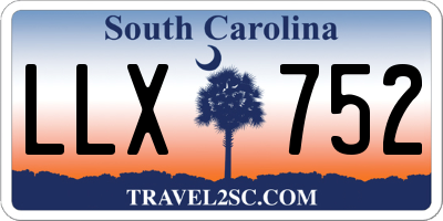SC license plate LLX752