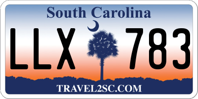 SC license plate LLX783