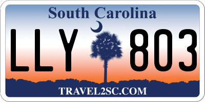 SC license plate LLY803