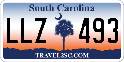 SC license plate LLZ493