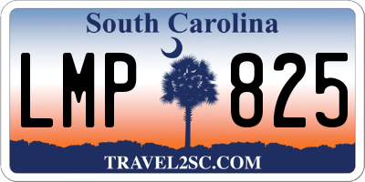 SC license plate LMP825