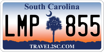 SC license plate LMP855