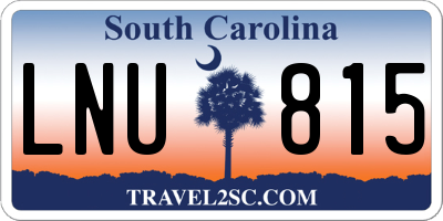 SC license plate LNU815