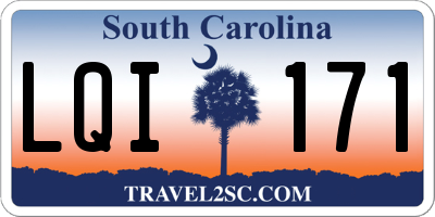 SC license plate LQI171