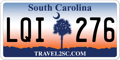 SC license plate LQI276