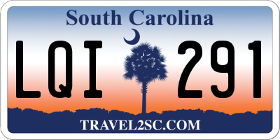 SC license plate LQI291