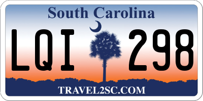 SC license plate LQI298