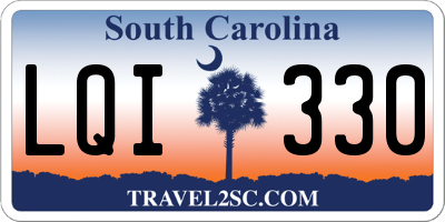 SC license plate LQI330